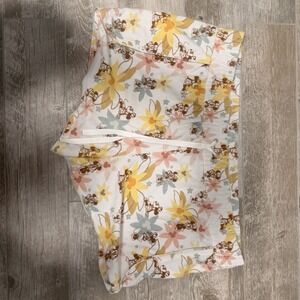 Disney Knit‎ Pajama Shorts for Women Vintage Look Floral Size 2X Elastic Band